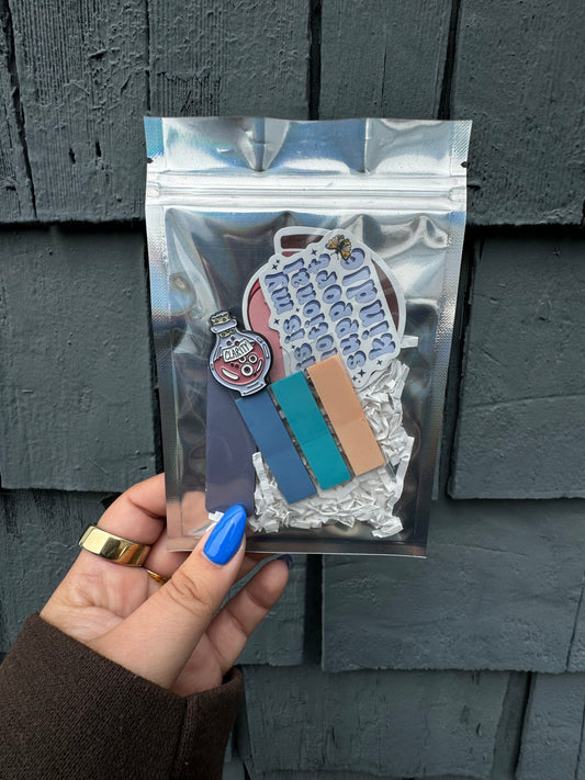 surprise bookish goodies! (with a pin)