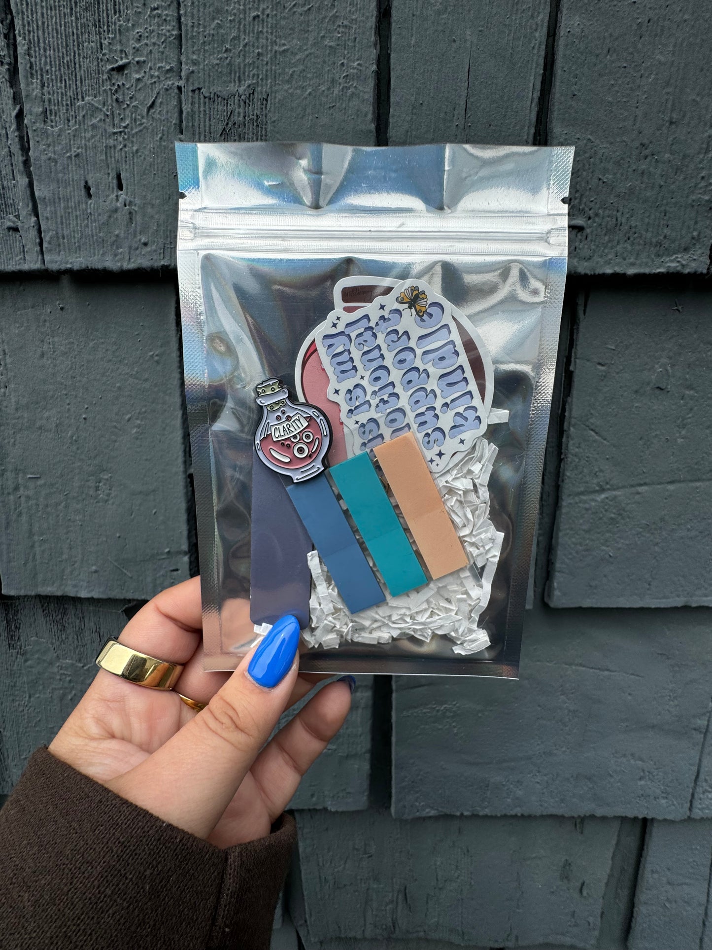 surprise bookish goodies! (with a pin)
