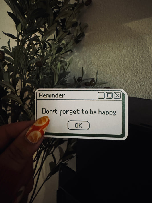 be happy sticker