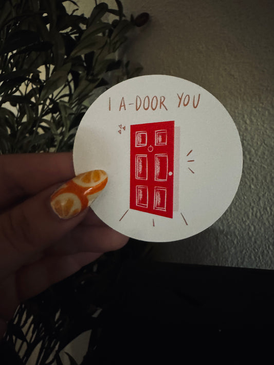 a-door you sticker